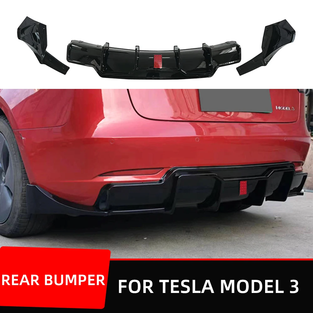 Rear Bumper Lip Diffuser with Led Lamp For Tesla Model 3 2019 2020 2021 2022 2023 Exterior Tuning Bodykit Car Accessories Parts
Rear Bumper Lip Diffuser with Led Lamp For Tesla Model 3 2019 2020 2021 2022 2023 Exterior Tuning Bodykit Car Accessories Parts