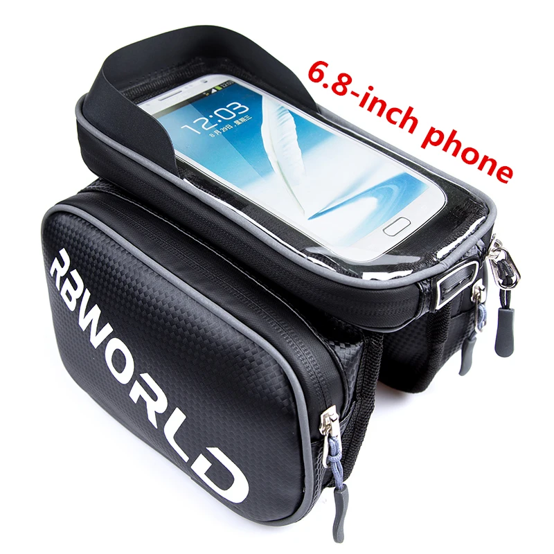 Bicycle Bag Waterproof Front Bike Cycling Bag 6.8 inch Mobile Phone Bicycle Top Tube Handlebar Bags Mountain Cycling Accessories
Bicycle Bag Waterproof Front Bike Cycling Bag 6.8 inch Mobile Phone Bicycle Top Tube Handlebar Bags Mountain Cycling Accessories