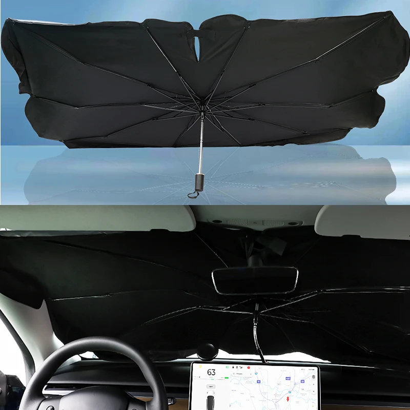 

Car Windshield SunShade Umbrella Hemmed Edges Cover Protector Parasol Car Summer Sun Protection Front Window Sun Shade