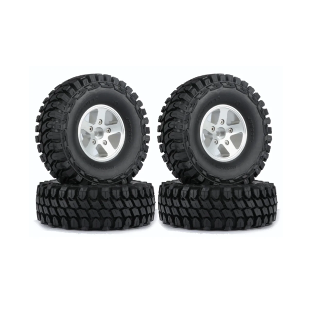 4Pcs 110mm Metal 1.9 Beadlock Wheel Rim Rubber Tire Set for 1/10 RC Crawler Car Axial SCX10 Traxxas TRX4 D90 Redcat,2
4Pcs 110mm Metal 1.9 Beadlock Wheel Rim Rubber Tire Set for 1/10 RC Crawler Car Axial SCX10 Traxxas TRX4 D90 Redcat,2