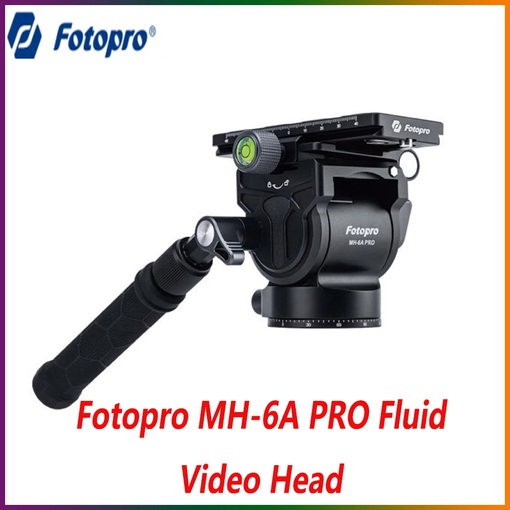 

Fotopro MH-6A PRO Fluid Video Head for Various Tripods and Monopods Vertical Shot 360 Degree Panorama Head for SLR Cameras