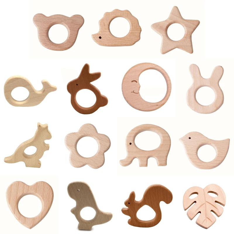 Wooden Elephant Heart Rabbit Horse Ring Baby Teether Eco-Friendly Unfinished Baby Grasping Pacifier BPA Free Beech Ring Dropship
Wooden Elephant Heart Rabbit Horse Ring Baby Teether Eco-Friendly Unfinished Baby Grasping Pacifier BPA Free Beech Ring Dropship