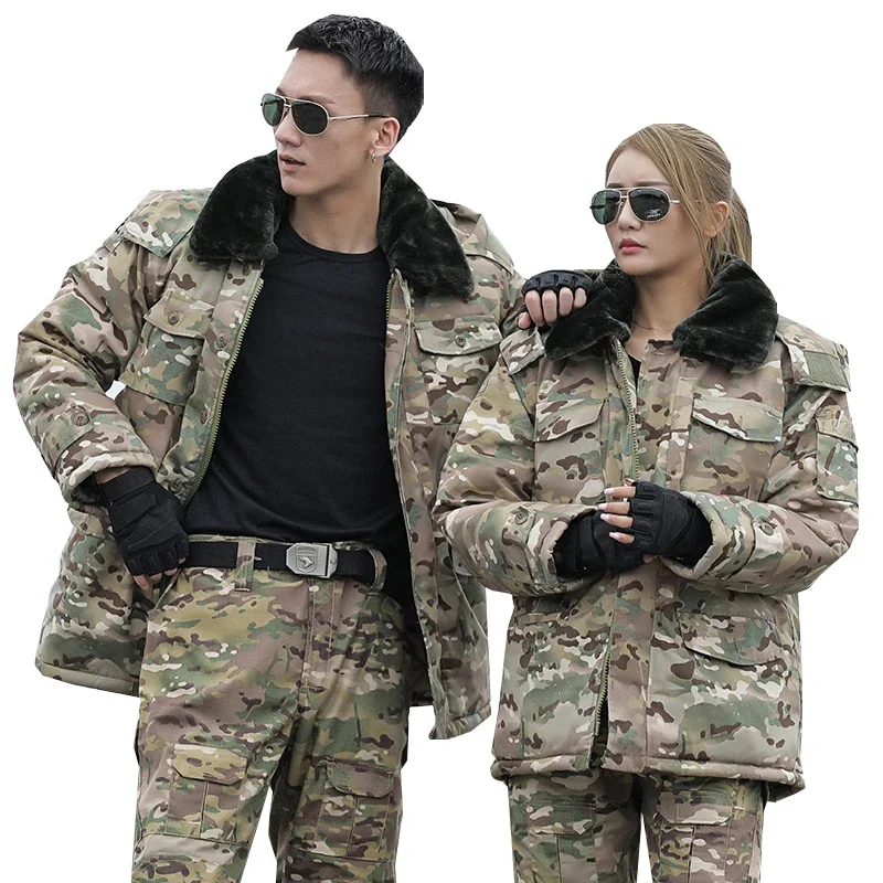 

Winter Thick Jacket Men Coat Military Clothing Hood Warm Jackets Airsoft Trench Camo Tactical Army Windbreaker Hunting Clothes