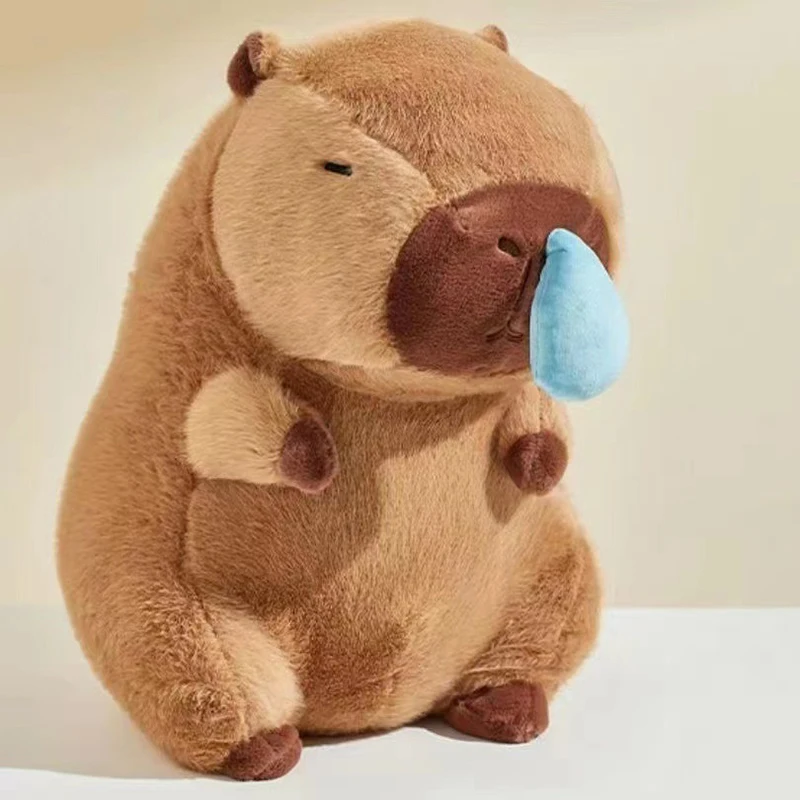 Cute Fluffty Soft Stuffed Plushy Doll Snotty Capybara Plush Simulation Animals With Stretchable Nasal Mucus Capibara Kid Gift
Cute Fluffty Soft Stuffed Plushy Doll Snotty Capybara Plush Simulation Animals With Stretchable Nasal Mucus Capibara Kid Gift