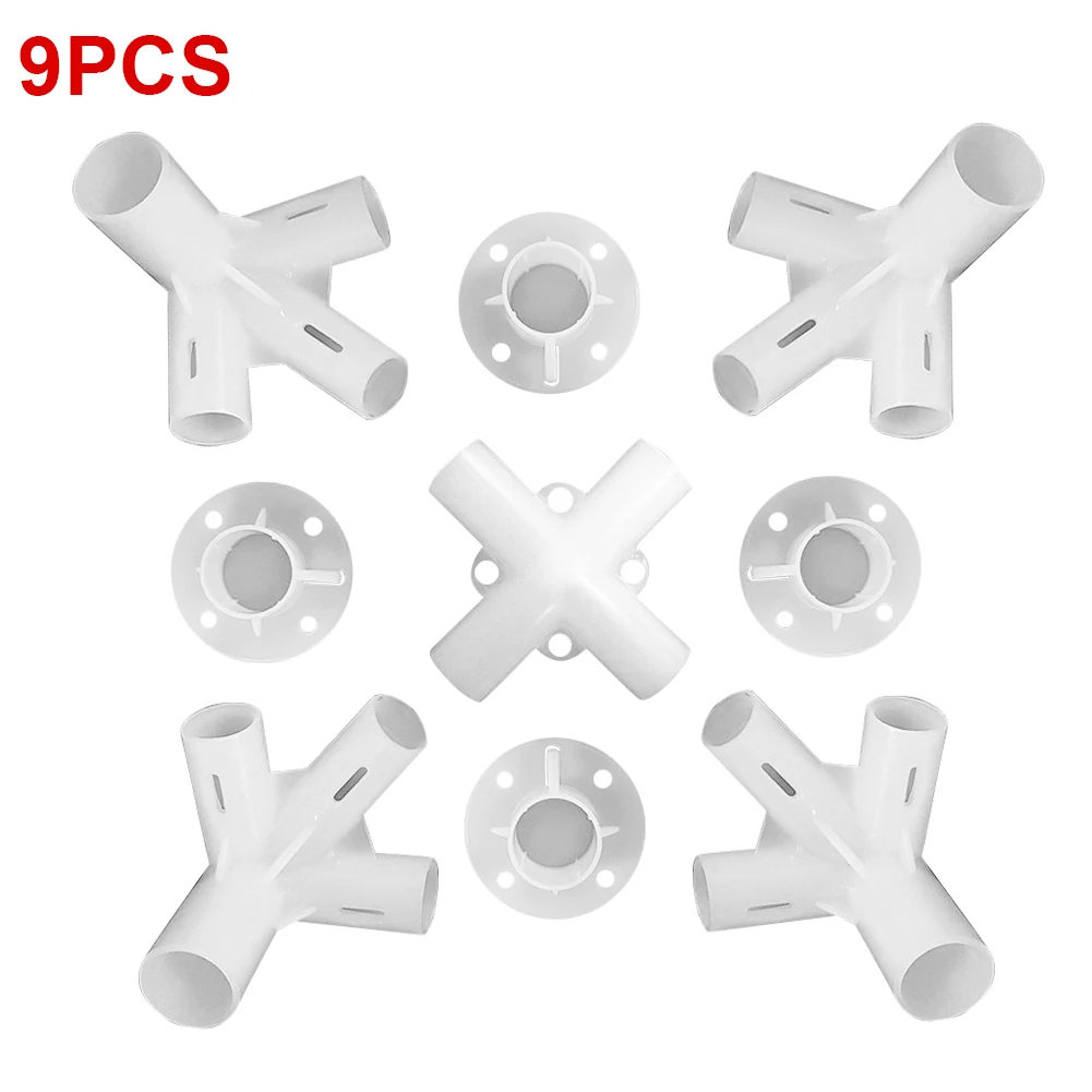 

9pcs Spare Parts For 3x3m Gazebo Awning Tent Feet Corner Center Connector 40mm Tent Connector Parts Tent Outdoor Camping