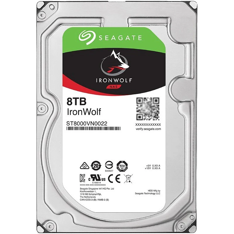 

For Seagate IronWolf 8TB 7200RPM 256MB Cache 3.5" HDD SATA 3 ST8000VN0022 Hard Drive 100% Tested Fast Ship