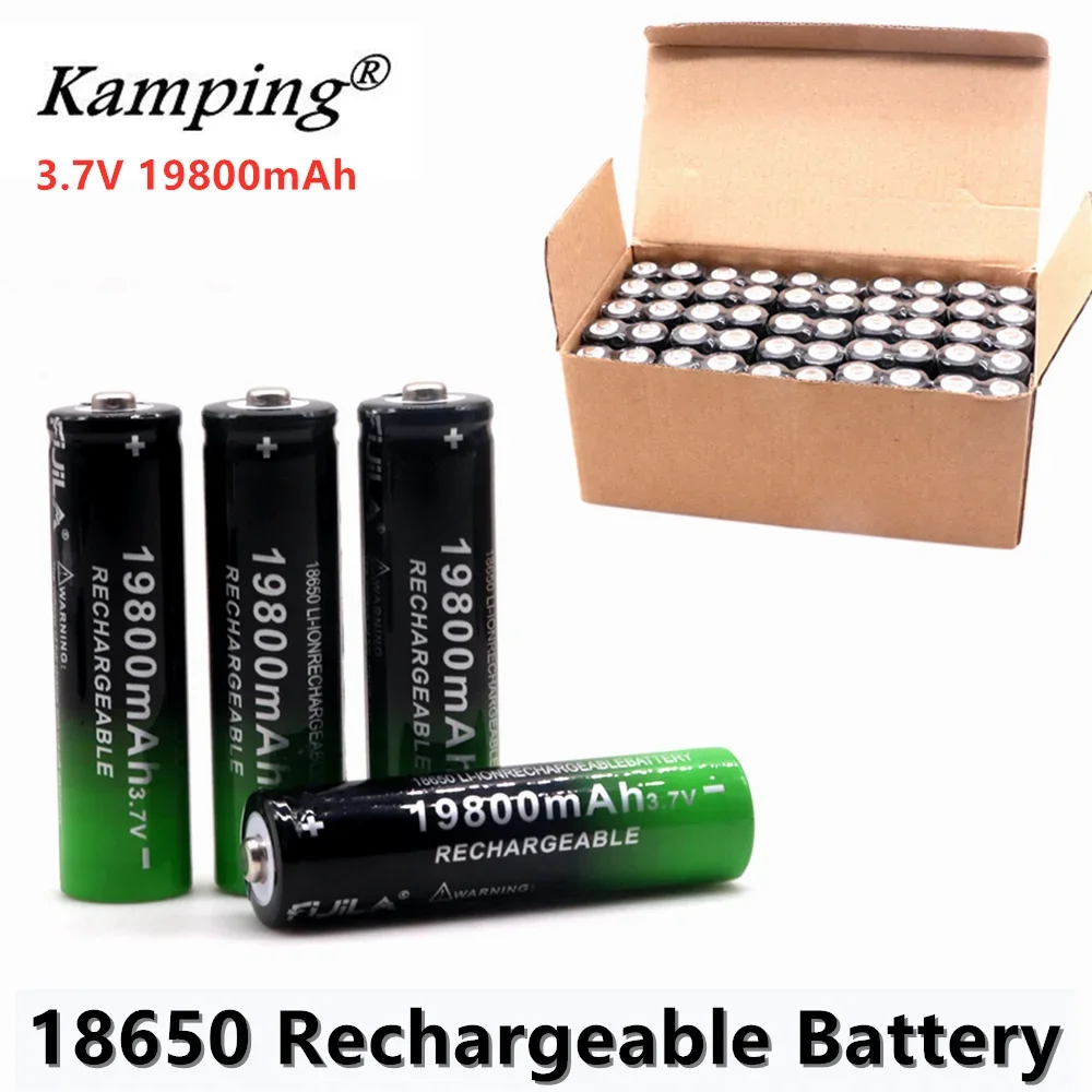 KAM PING NEW 18650 3.7V 19800 mAh Rechargeable Lithium-Ion Battery For LED Flashlight Popular New High Quality
KAM PING NEW 18650 3.7V 19800 mAh Rechargeable Lithium-Ion Battery For LED Flashlight Popular New High Quality