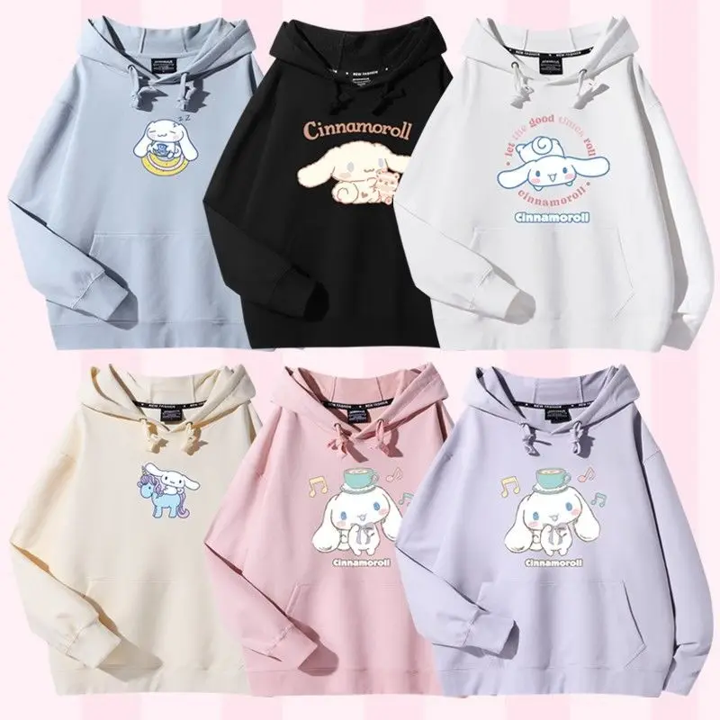 Sanrio Cinnamoroll Cartoon Hoodie Kawaii Cute Cotton Round Neck Simple Korean Sweater Autumn Loose Long Sleeve Top Student Coat
Sanrio Cinnamoroll Cartoon Hoodie Kawaii Cute Cotton Round Neck Simple Korean Sweater Autumn Loose Long Sleeve Top Student Coat