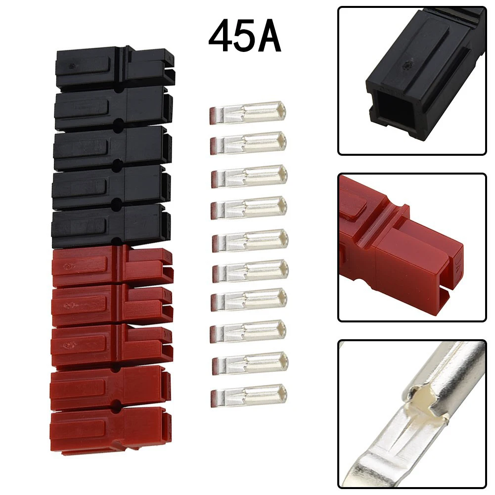 Quick and Safe Marine Power Connection with Red and Black 1545 Amp 600V For Anderson Plug Connectors Pack of 5 Pairs
Quick and Safe Marine Power Connection with Red and Black 1545 Amp 600V For Anderson Plug Connectors Pack of 5 Pairs