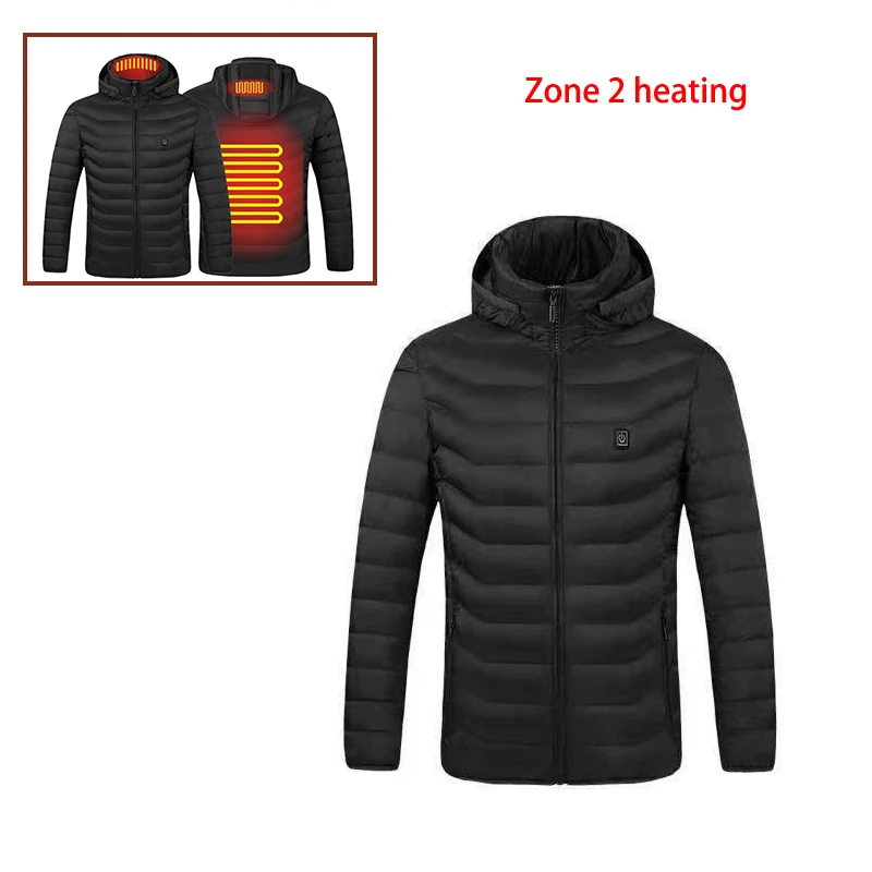 

21 Areas Heated Jacket Men Electric Winter Women's Motorcycle Jacket USB Warm Vest Heating Jacket Heated Vest Coat Ski Hiking