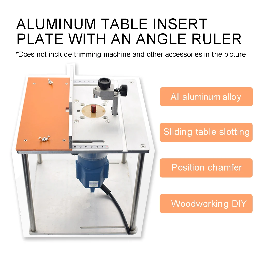 Aluminium Router Table Insert Plate Electric Wood Milling Flip Board With Miter Gauge Guide Table Saw Woodworking Work Bench
Aluminium Router Table Insert Plate Electric Wood Milling Flip Board With Miter Gauge Guide Table Saw Woodworking Work Bench