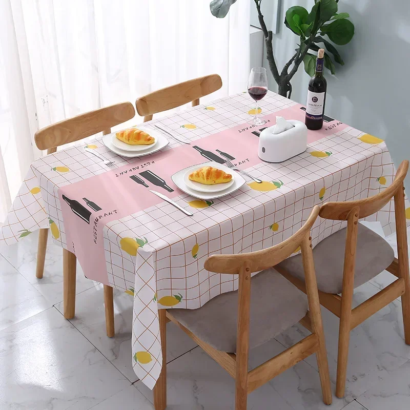 

Table cloth waterproof, oil proof, and washable student desk mat rectangular dining table tablecloth living room