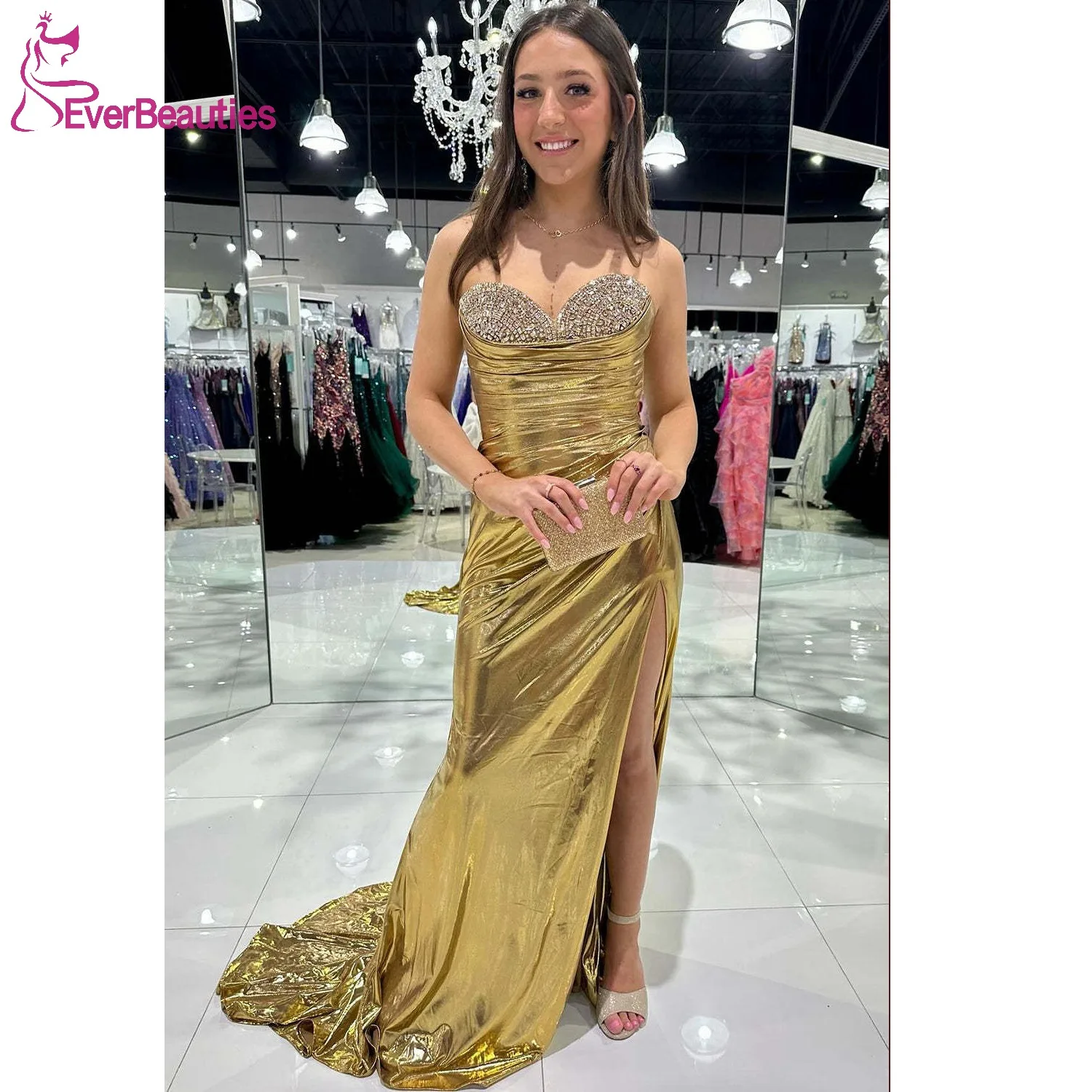 Sweetheart Prom Dress Long Vestidos De Gala Mujer Mermaid Pleat Beaded Formal Party Dress Side Slit Evening Gown for Women 2024
Sweetheart Prom Dress Long Vestidos De Gala Mujer Mermaid Pleat Beaded Formal Party Dress Side Slit Evening Gown for Women 2024