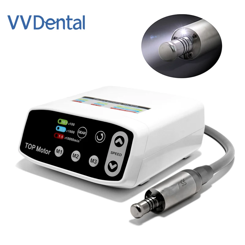 

VVDental Dental Electric Micro Motor Brushless with 1:1/1:5 LED Handpiece Dentist Clinical Equipment