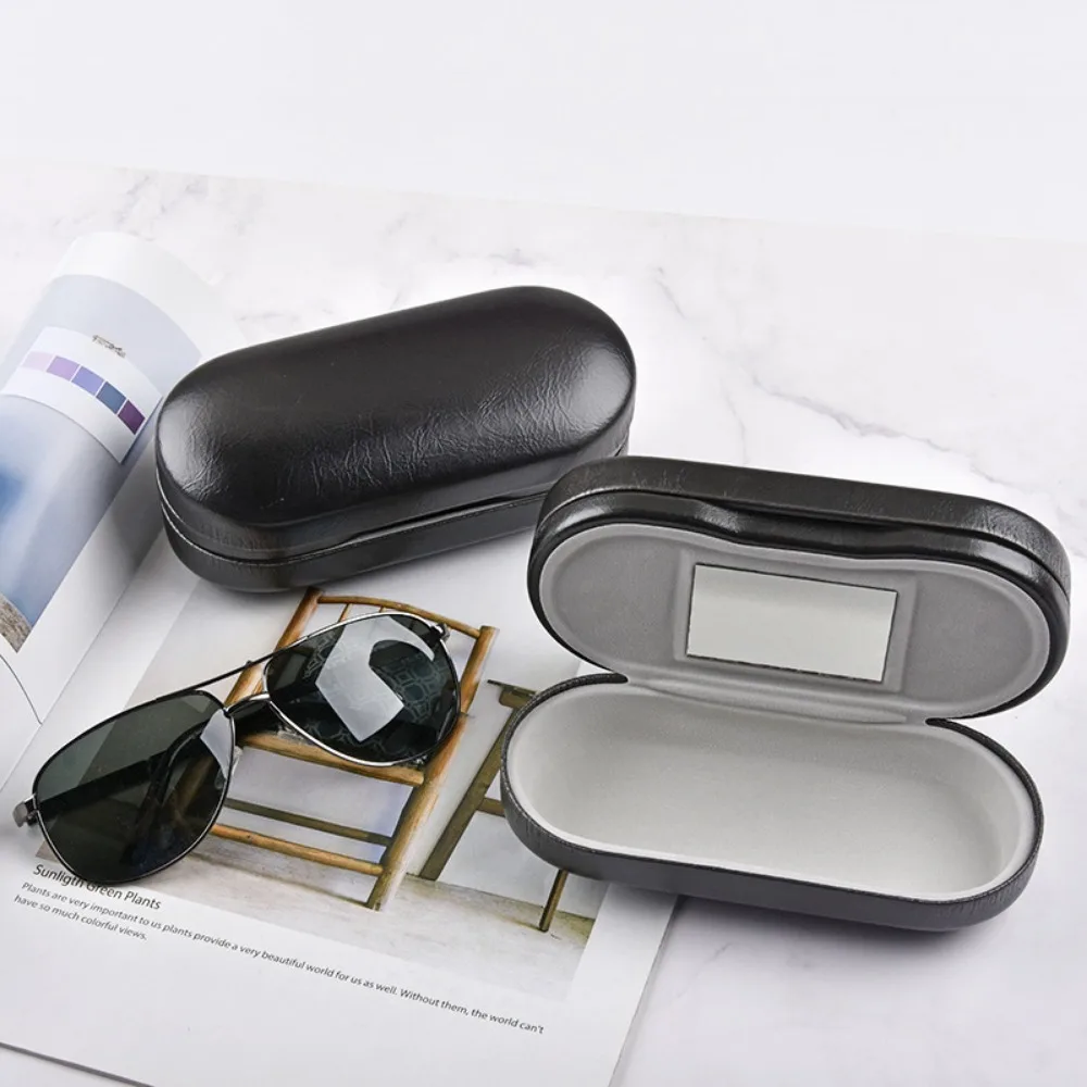 New Double Interlayer Metal Eyewear Case Built-in mirror Two Sets Metal Leather Glasses Storage Case Double Layer Mirror Box
New Double Interlayer Metal Eyewear Case Built-in mirror Two Sets Metal Leather Glasses Storage Case Double Layer Mirror Box