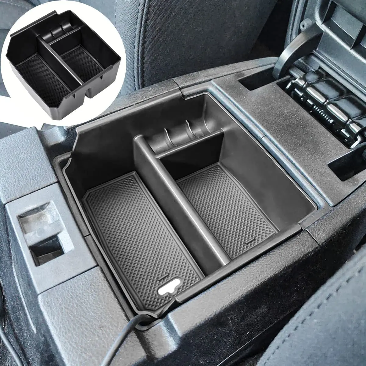 

For Jeep Wrangler JK JKU 2011 2012 2013 2014 2015 2016 2017 2018 Car Armrest Storage Box Tray Center Console Organizer Holder