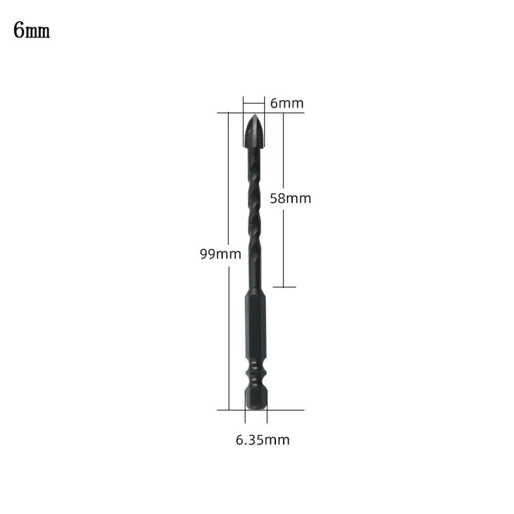 10 Pcs Tile Drill Bits Cross Head Hex Shank 5/6/8/10/12mm For Glass Ceramic Concrete Brick Hole Opener Construction Tools
10 Pcs Tile Drill Bits Cross Head Hex Shank 5/6/8/10/12mm For Glass Ceramic Concrete Brick Hole Opener Construction Tools