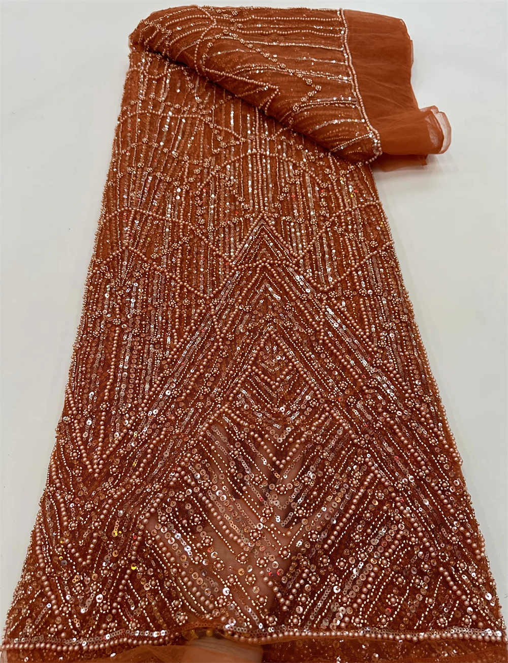 Sinya Nigerian French Mesh Embroidery Sequence Net African Sequins Beaded Lace Fabric For DIY Wedding Bridal Dress Sewing PL0743
Sinya Nigerian French Mesh Embroidery Sequence Net African Sequins Beaded Lace Fabric For DIY Wedding Bridal Dress Sewing PL0743