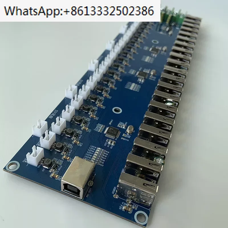 PCBA circuit board for mobile phone group control equipment USB20 interface is the
PCBA circuit board for mobile phone group control equipment USB20 interface is the