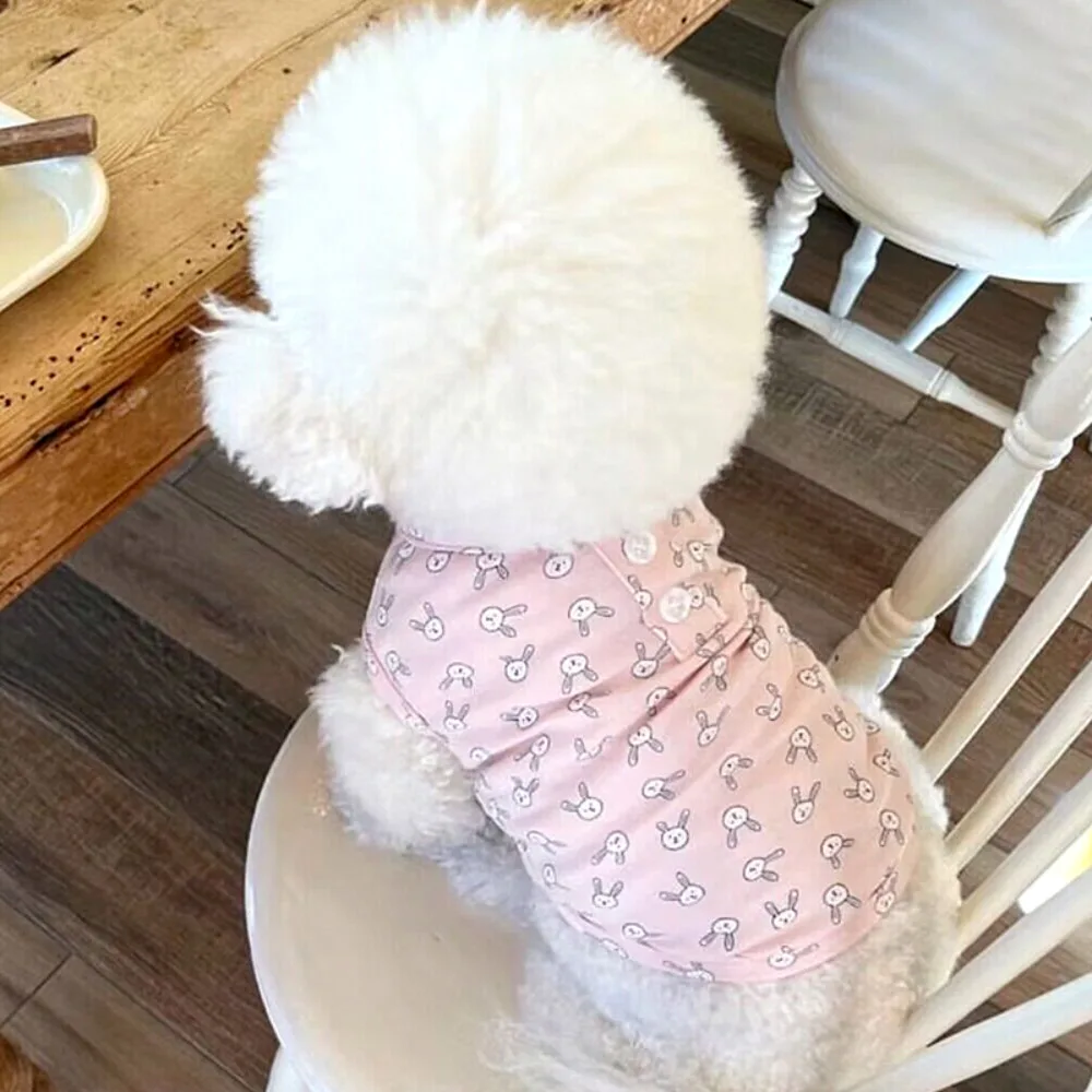 

Small Dog Vest Spring Summer Sweet Flower Pet Cute Desinger Clothes Puppy Fashion Pullover Car Shirt Yorkshire Poodle Maltese