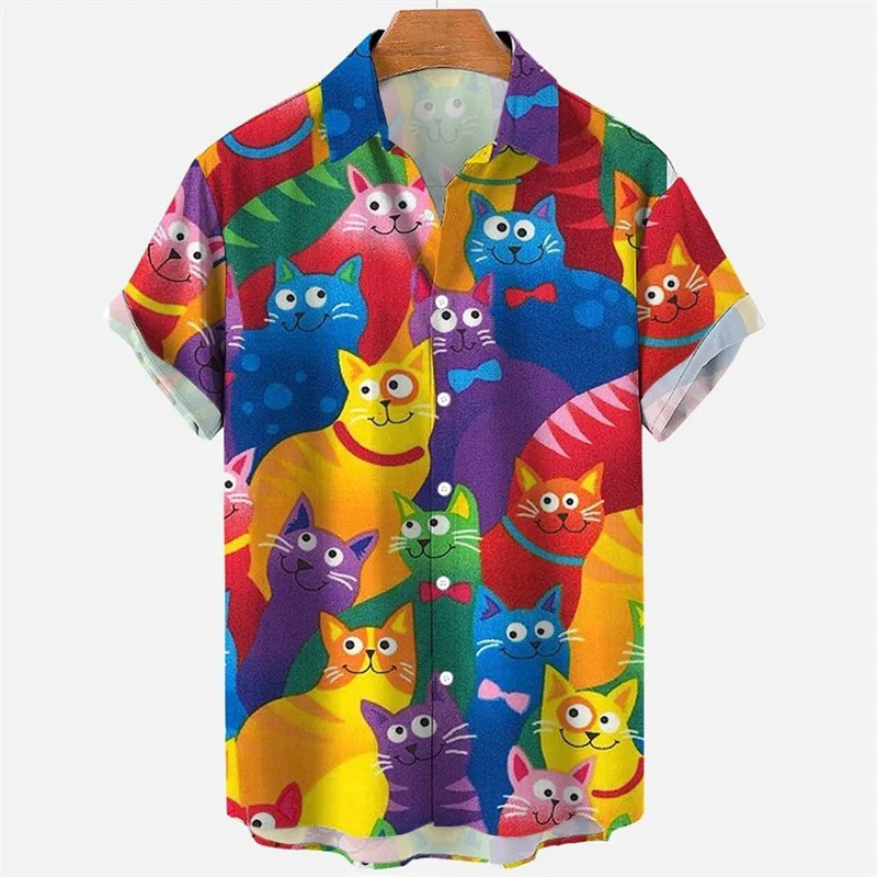 Retro Cartoon Cats Painting 3d Print Shirt Fashion Street Casual Men's Hawaiian Shirts Loose Short Sleeves Kids Male Clothing
Retro Cartoon Cats Painting 3d Print Shirt Fashion Street Casual Men's Hawaiian Shirts Loose Short Sleeves Kids Male Clothing
