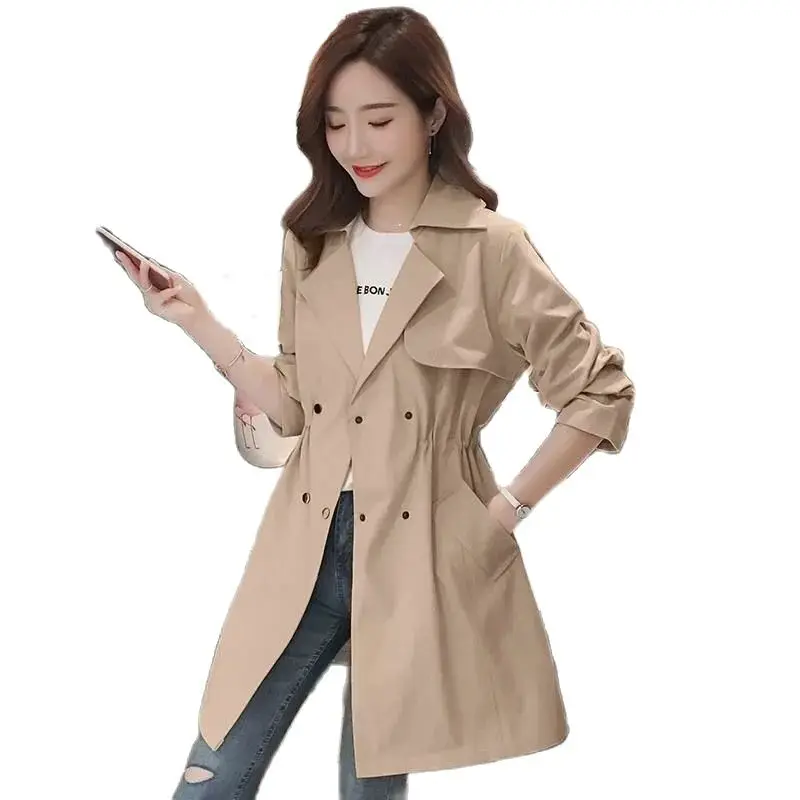 2023 New Spring And Autumn Windbreaker Women's Long Loose Popular Wild Fashion Temperament Thin Utton Solid Color Coat
2023 New Spring And Autumn Windbreaker Women's Long Loose Popular Wild Fashion Temperament Thin Utton Solid Color Coat
