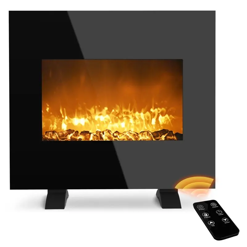 26"1500-Watt Freestanding or Wall Mounted Electric Fireplace Heater, Black
26"1500-Watt Freestanding or Wall Mounted Electric Fireplace Heater, Black