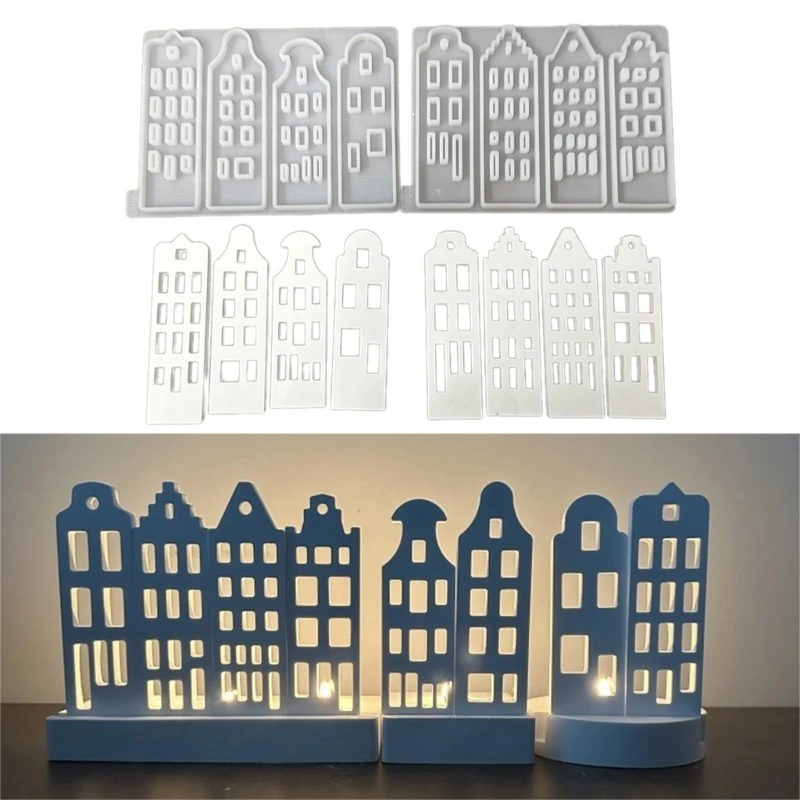 Holder Silicone Mold Multilayer House Epoxy Casting Resin Mould Gypsum Candlestick Molds DIY Craft Table Decorations
Holder Silicone Mold Multilayer House Epoxy Casting Resin Mould Gypsum Candlestick Molds DIY Craft Table Decorations