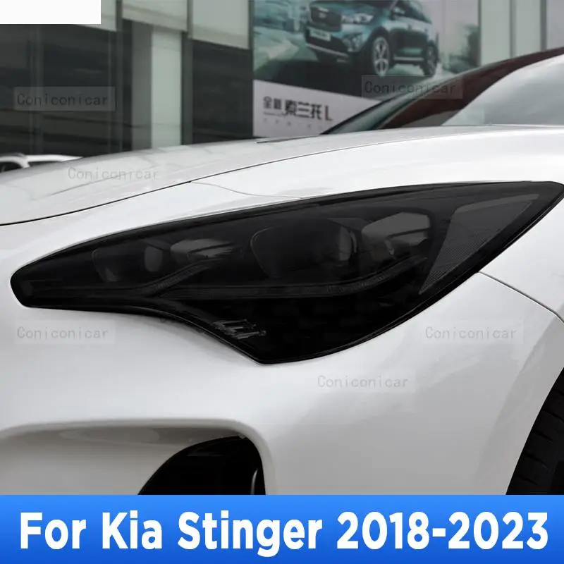 Для внешней фары автомобиля Kia Stinger 2018-2023, защита от царапин, ТИНТ передней фары, аксессуары для ремонта детской лампы, наклейка 
Для внешней фары автомобиля Kia Stinger 2018-2023, защита от царапин, ТИНТ передней фары, аксессуары для ремонта детской лампы, наклейка