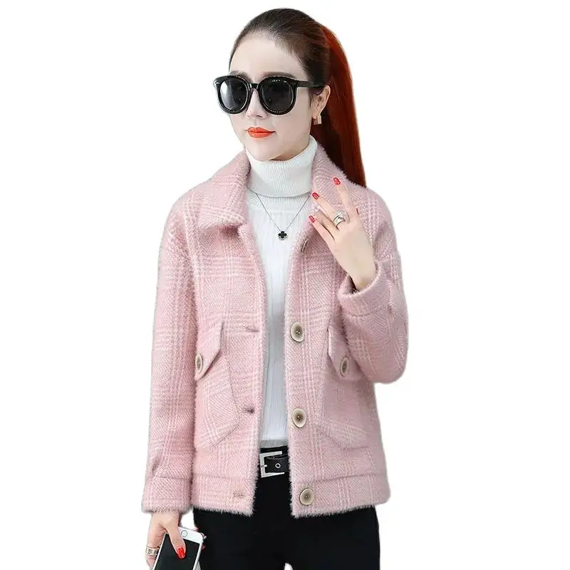 Thickened Imitation Mink Velvet Pocket Jacket Women's 2023 New Korean Version All-match Fashion Autumn And Winter Thick Short To
Thickened Imitation Mink Velvet Pocket Jacket Women's 2023 New Korean Version All-match Fashion Autumn And Winter Thick Short To