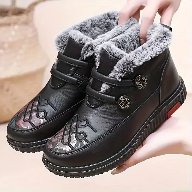 Women Fleece Lining Ankle Boots Winter Keep Warm Slip On High Top Shoes Thermal Outdoor Flat Short Boots
Women Fleece Lining Ankle Boots Winter Keep Warm Slip On High Top Shoes Thermal Outdoor Flat Short Boots