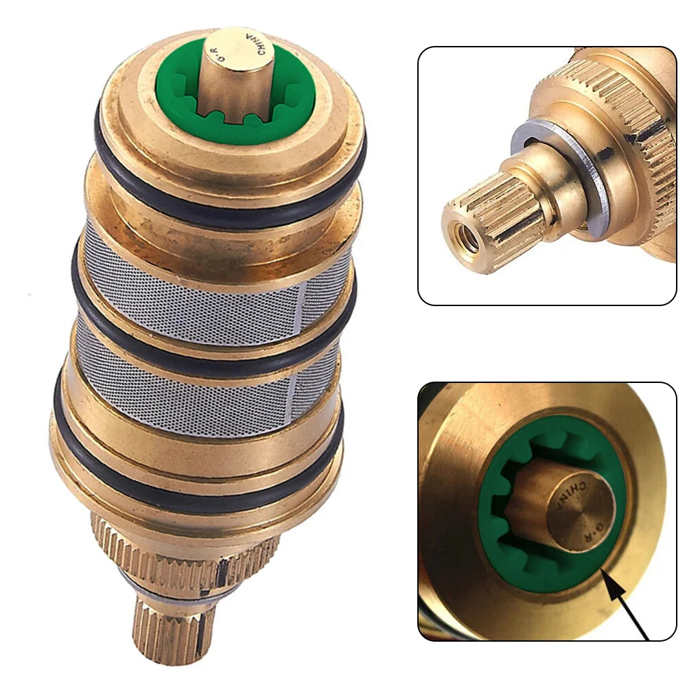 All-Copper Intelligent Thermostatic Cartridge Shower Mixer Valve Repair Bathroom Water Temperature Control Faucet Cartridges
All-Copper Intelligent Thermostatic Cartridge Shower Mixer Valve Repair Bathroom Water Temperature Control Faucet Cartridges