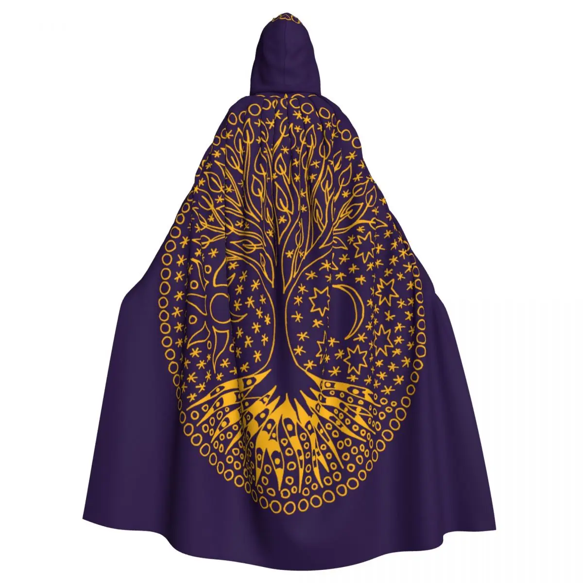Hooded Cloak Polyester Unisex Witch Cape Costume Accessory The Tree Of Life And The Stars Elf Purim
Hooded Cloak Polyester Unisex Witch Cape Costume Accessory The Tree Of Life And The Stars Elf Purim