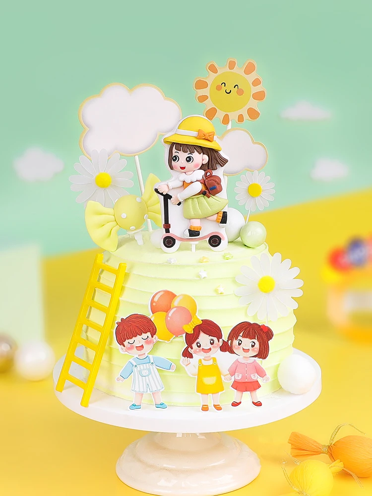 Girl Birthday Cake Topper Decoration Daisy Flower Candy Color Pinwheel Wedding Party Dessert Cupcake Baking Supplies Kids Gifts
Girl Birthday Cake Topper Decoration Daisy Flower Candy Color Pinwheel Wedding Party Dessert Cupcake Baking Supplies Kids Gifts