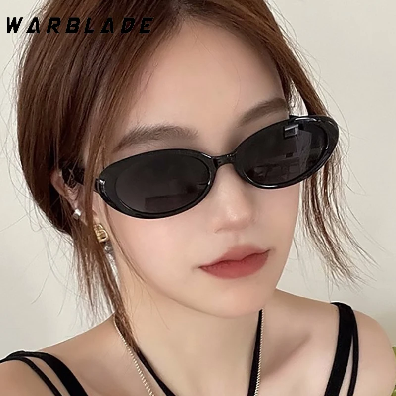 

2023 New Ins Popular Fashion Oval Women Luxury Sunglasses Retro Brand Designer Jelly Color Shades UV400 Men Rivets Sun Glasses