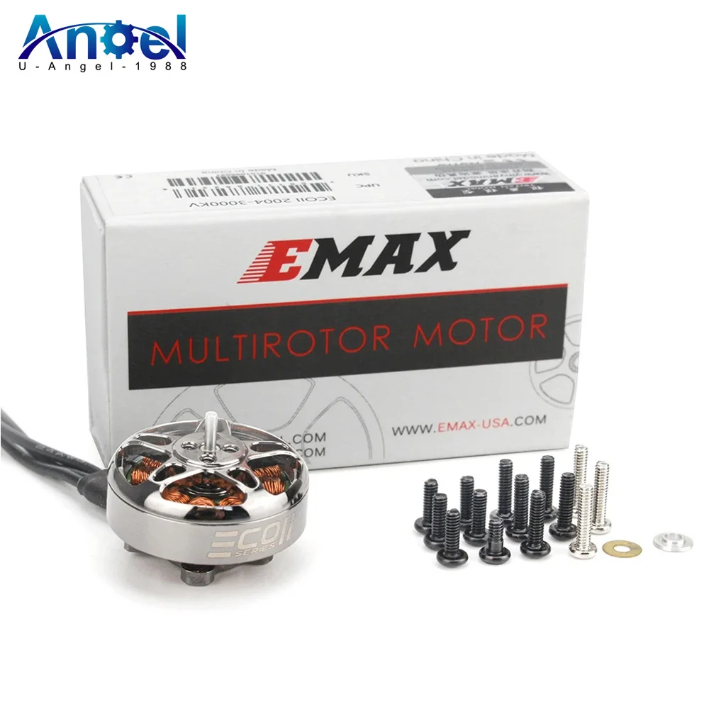 

1 / 2 / 4pcs Emax ECO II Series 2004 1600KV 2000KV 2400KV 3000KV Brushless Motor 4S-6S Lipo Battery for RC Drone FPV Racing