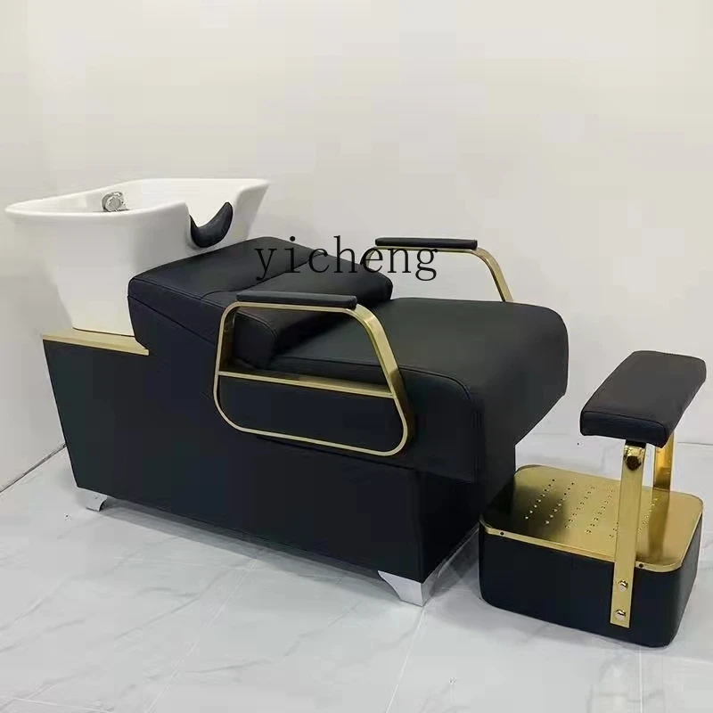

Стул для шампуня Tqh интернет-знаменитостей Модный магазин глубокая керамическая раковина высококлассная Простая кровать для парикмахерской