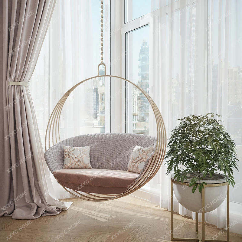 Cradle Chair Glider Bedroom Girl Living Room round Single Hanging Basket Indoor Swing
Cradle Chair Glider Bedroom Girl Living Room round Single Hanging Basket Indoor Swing