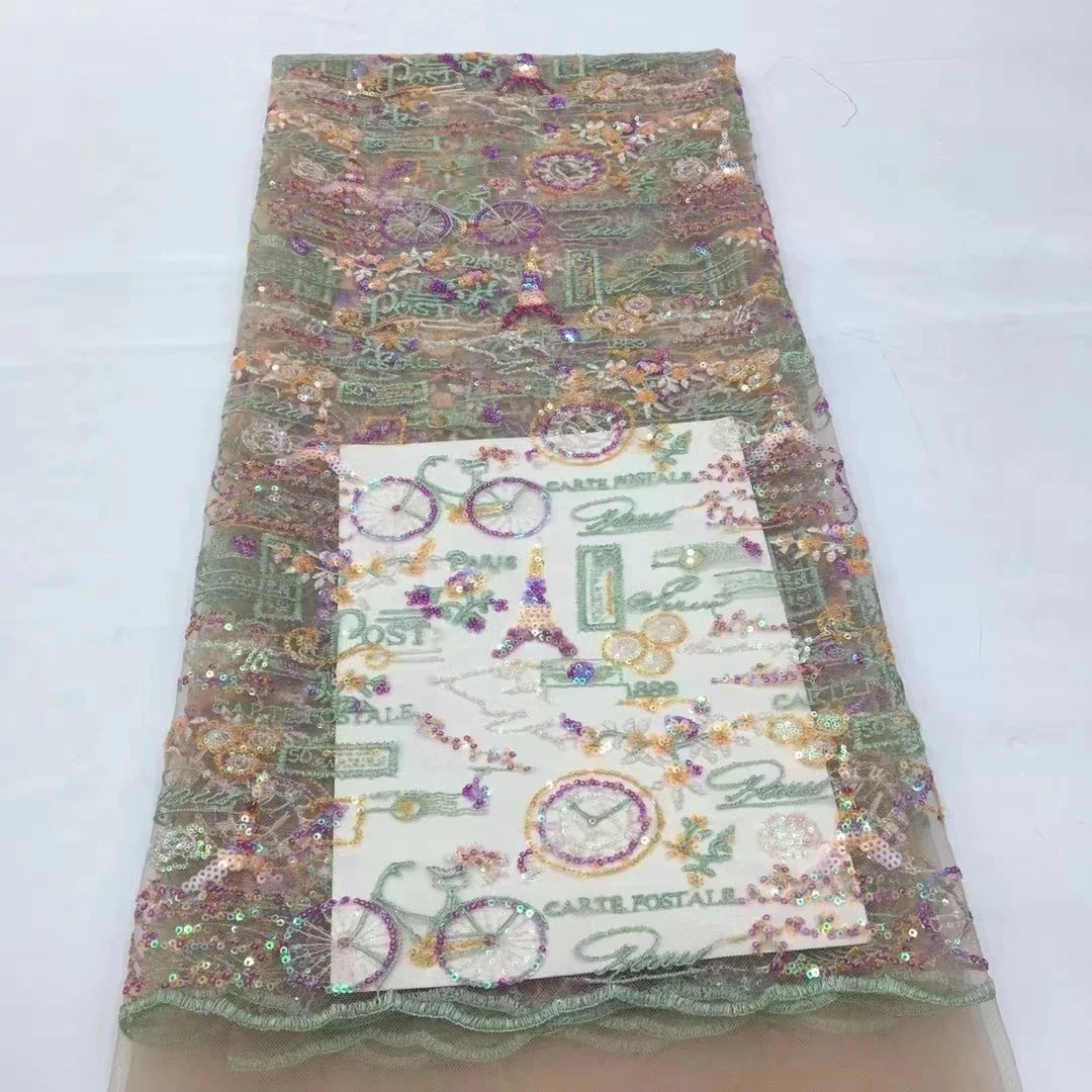 African Sequins Lace Fabric 2024 High Quality Handmade Sequins Lace Material Nigerian French Net Tulle Lace Fabric For Wedding
African Sequins Lace Fabric 2024 High Quality Handmade Sequins Lace Material Nigerian French Net Tulle Lace Fabric For Wedding