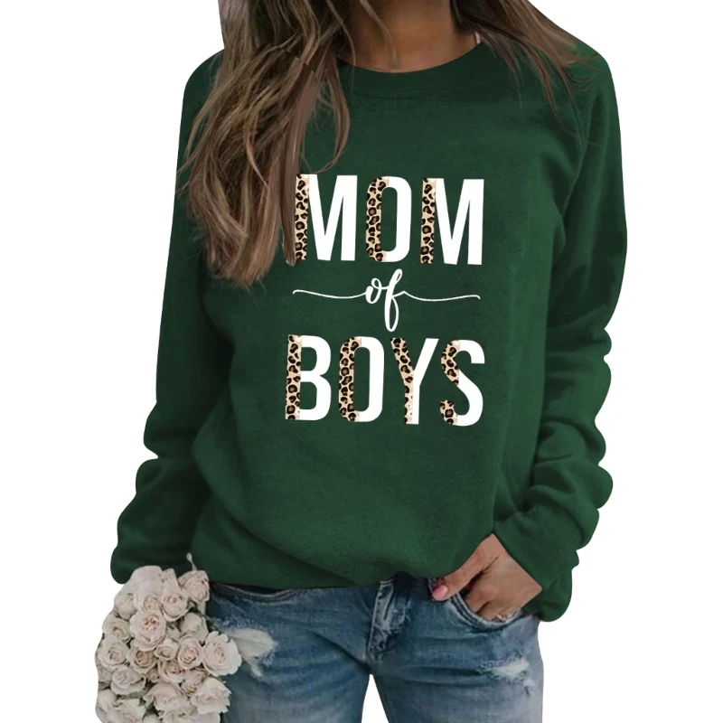 Women Mom of Boys Leopard Letters Sweatshirt Fall Cute Graphic Printed T-Shirts Long Sleeve Crewneck Pullover Tunic Top
Women Mom of Boys Leopard Letters Sweatshirt Fall Cute Graphic Printed T-Shirts Long Sleeve Crewneck Pullover Tunic Top