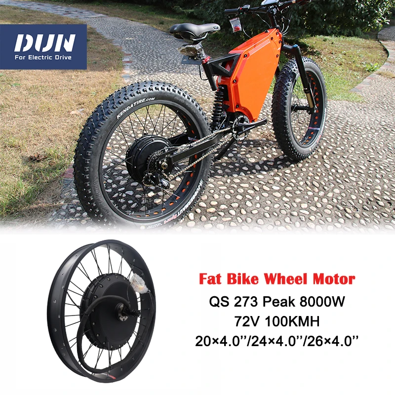 24x4.0" 26x4.0" Brushless DC High Power 152mm Dropout QS 72v 4000W Rear Wheel Hub Motor for Electric Fat Bike Bicycle
24x4.0" 26x4.0" Brushless DC High Power 152mm Dropout QS 72v 4000W Rear Wheel Hub Motor for Electric Fat Bike Bicycle