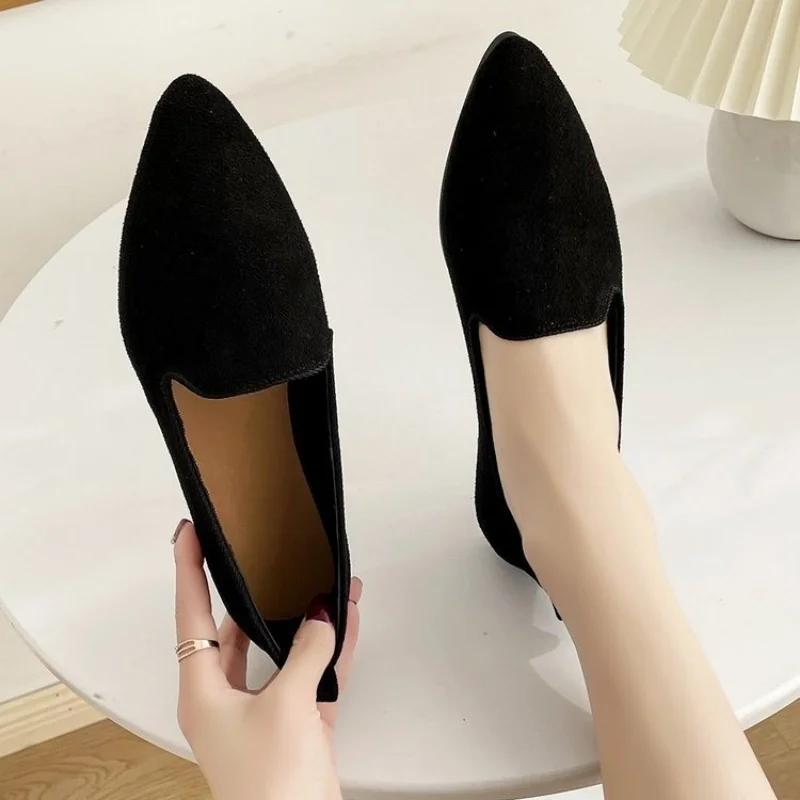 Women's Shoes 2023 New Pointed Suede Women's Flat Shoes Fashion Casual Comfortable Flat Shoes Women Zapatillas De Mujer
Women's Shoes 2023 New Pointed Suede Women's Flat Shoes Fashion Casual Comfortable Flat Shoes Women Zapatillas De Mujer