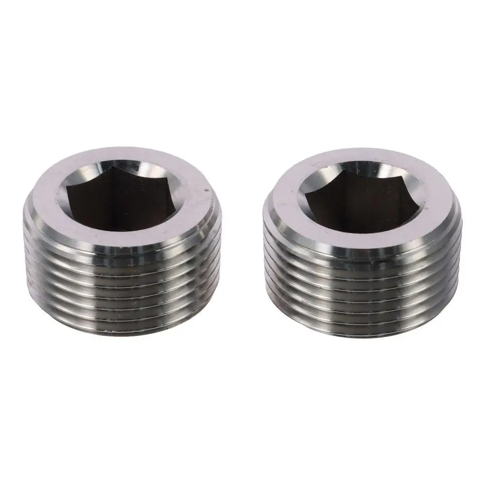 

33.4×19mm Hexagonal Plug Stainless Steel Cylindrical Pipe Accessories Modern Silver Hex Countersunk Plug Engine Block