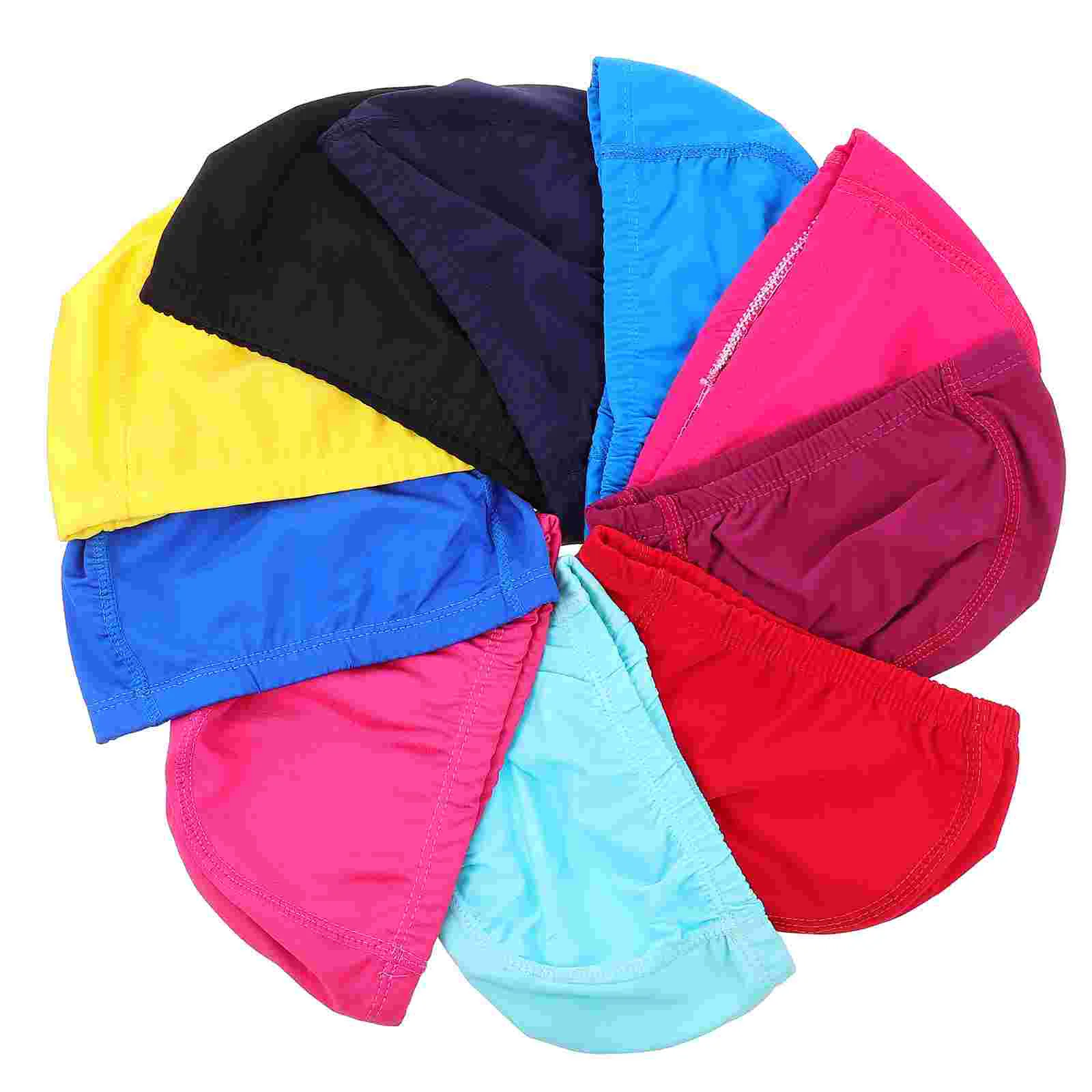 10 Pcs Solid Color Swimming Cap Hair Protector Breathable Caps Nylon Elastic Hats Child for Women
10 Pcs Solid Color Swimming Cap Hair Protector Breathable Caps Nylon Elastic Hats Child for Women