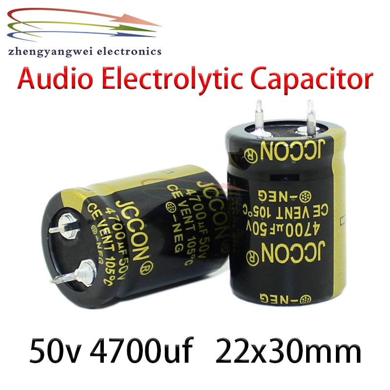 

20pcs 22x30mm 4700uf 50v black Audio Electrolytic Capacitor For Hifi Amplifier Low