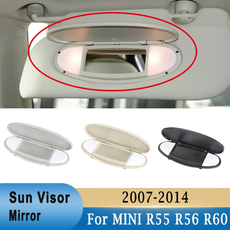 Car Sun Visor Makeup Mirror Cover With Light & Mirror Glass Sun Visor Mirror For BMW MINI R55 R56 R60 2007-2014 51167361833
Car Sun Visor Makeup Mirror Cover With Light & Mirror Glass Sun Visor Mirror For BMW MINI R55 R56 R60 2007-2014 51167361833