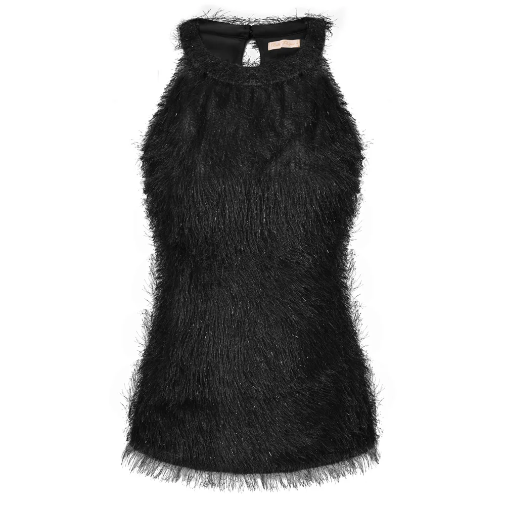 BP Women Faux Fur Tops Cut-out Shoulder Crew Neck Keyhole Back Strappy Tank Sleeveless Slim Fit Blouse A30
BP Women Faux Fur Tops Cut-out Shoulder Crew Neck Keyhole Back Strappy Tank Sleeveless Slim Fit Blouse A30