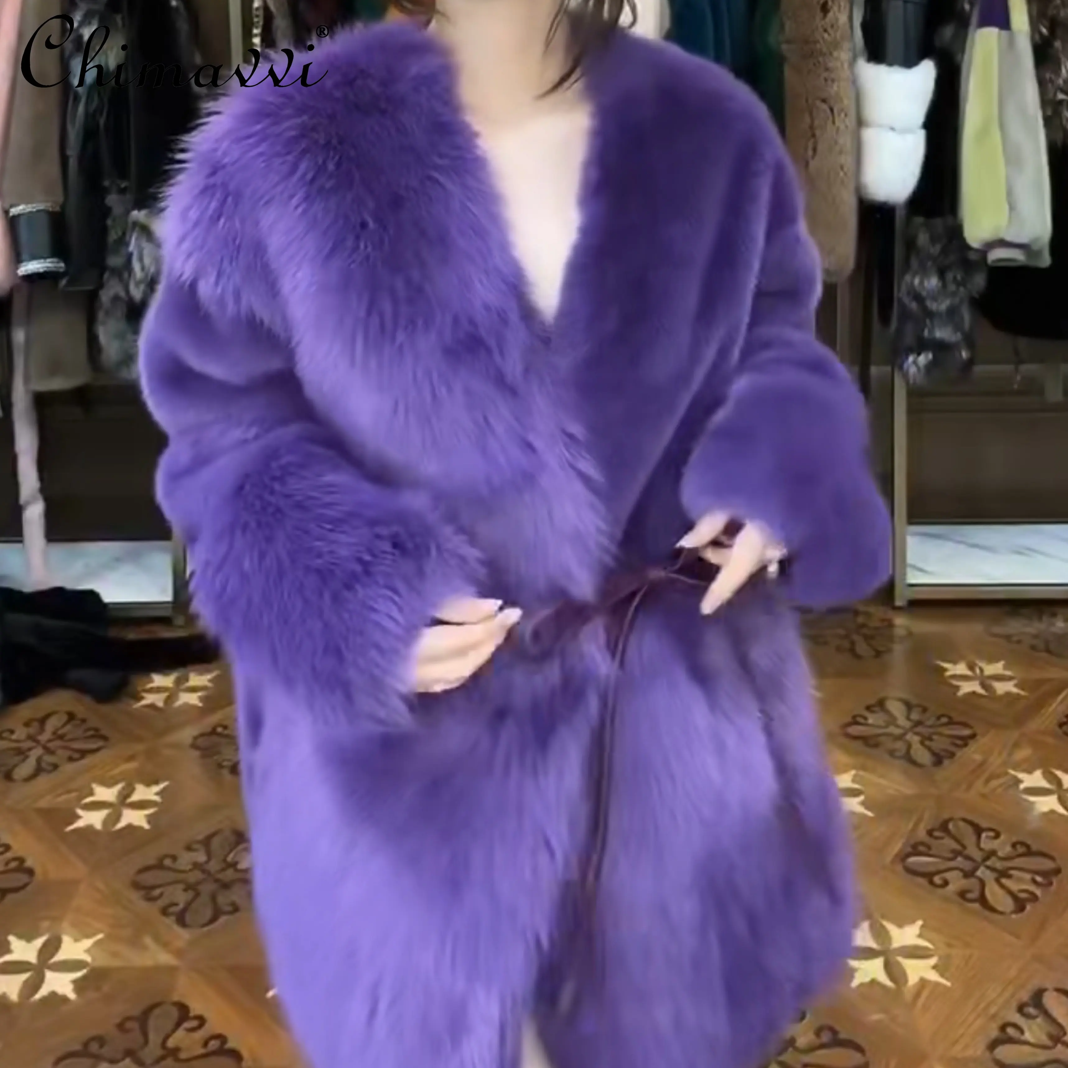 European Style Fur Long Sleeve Coat Female Fashion Toka Double Face Wool Leather Warm Heavy Industry Leisure Elegant Jacket
European Style Fur Long Sleeve Coat Female Fashion Toka Double Face Wool Leather Warm Heavy Industry Leisure Elegant Jacket
