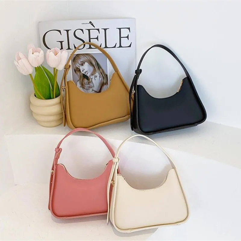 Women Underarm Bag Soft Pu Leather Retro Solid Color Handbags Fashion Simple Texture Small Shoulder Bags Casual Bag 2023 New
Women Underarm Bag Soft Pu Leather Retro Solid Color Handbags Fashion Simple Texture Small Shoulder Bags Casual Bag 2023 New
