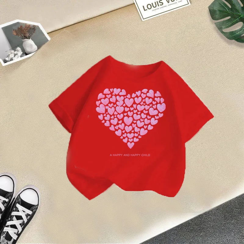 الأطفال تي شيرت الفتيان والفتيات موضة عادية قصيرة الأكمام الطفل نصف كم الجولة الرقبة قميص قاعدة ملابس الاطفال الأطفال تي شيرت الفتيان والفتيات موضة عادية قصيرة الأكمام الطفل نصف كم الجولة الرقبة قميص قاعدة ملابس الاطفال